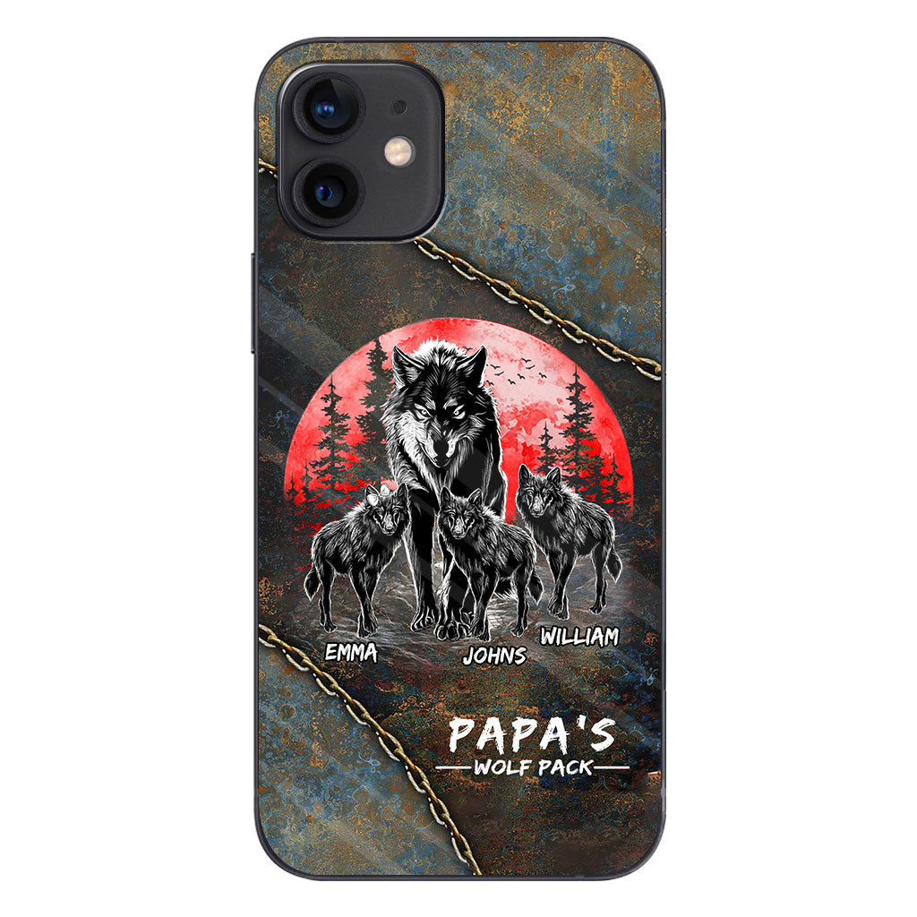 Papa Wolf Pack - Personalized Father Phone Case