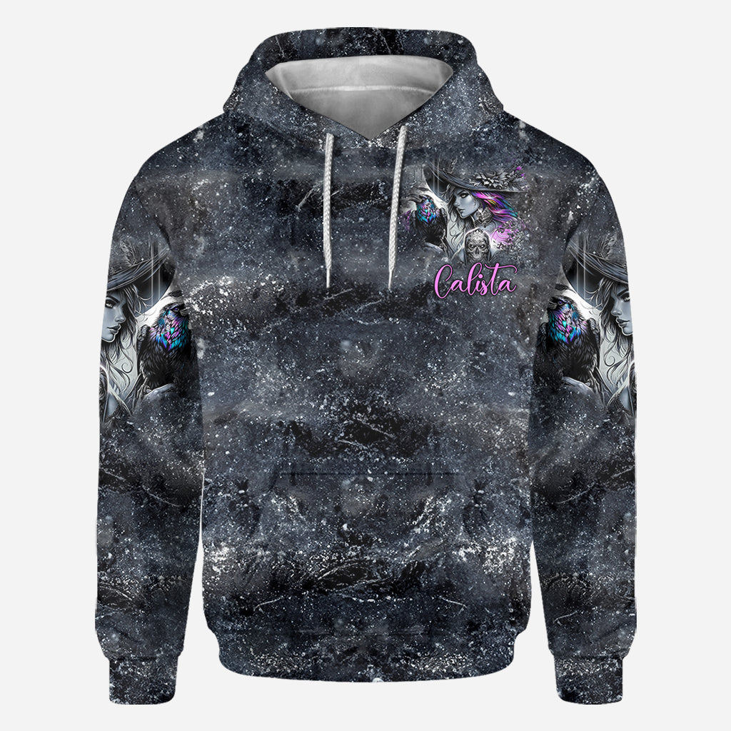 Flying High On Halloween Night - Personalized Witch All Over Shirt