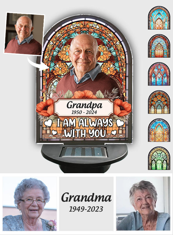 I'm Always With You - Personalized Memorial Garden Solar Light