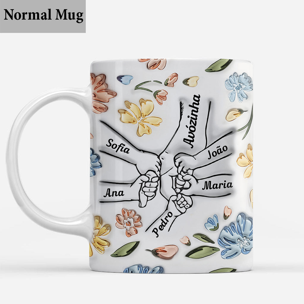 Avó Floral - Personalized Grandma Mug