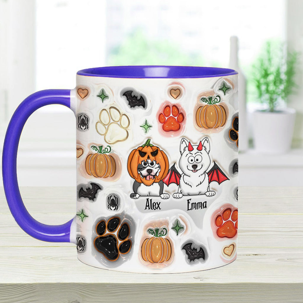 Gruselige Hundemama – Personalisierte Tasse mit Hundemotiv