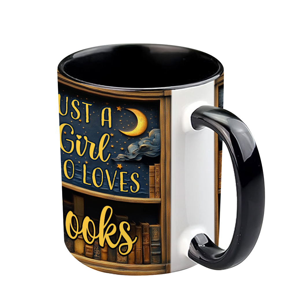 Mug personnalisé « Juste une fille qui aime les livres »