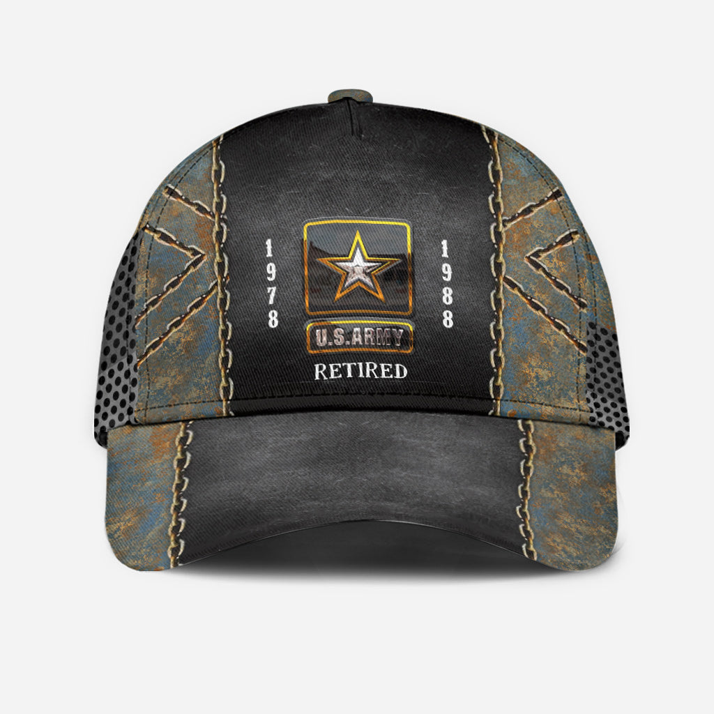 Retired Veteran American Pride - Personalized Veteran Classic Cap