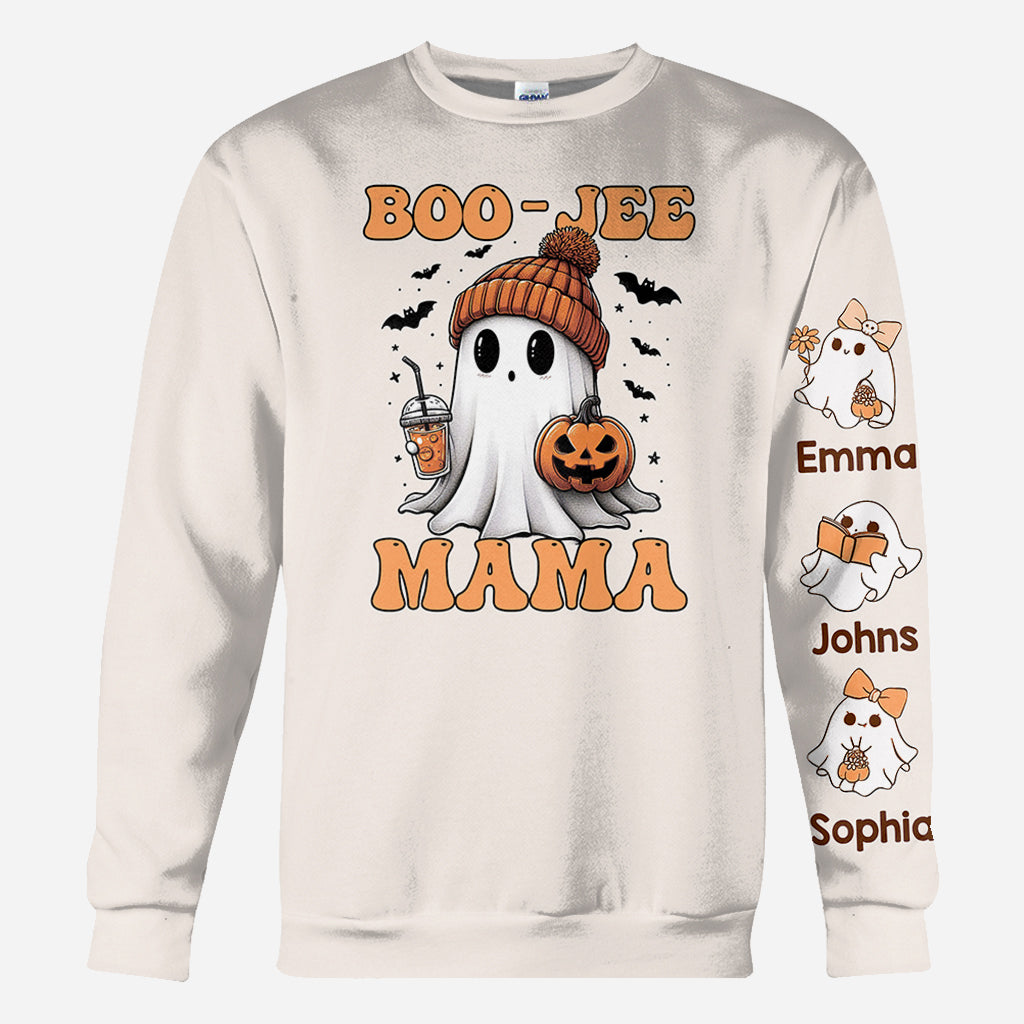 Halloween Boo Jee Mama - Personalized Mother All Over Shirt