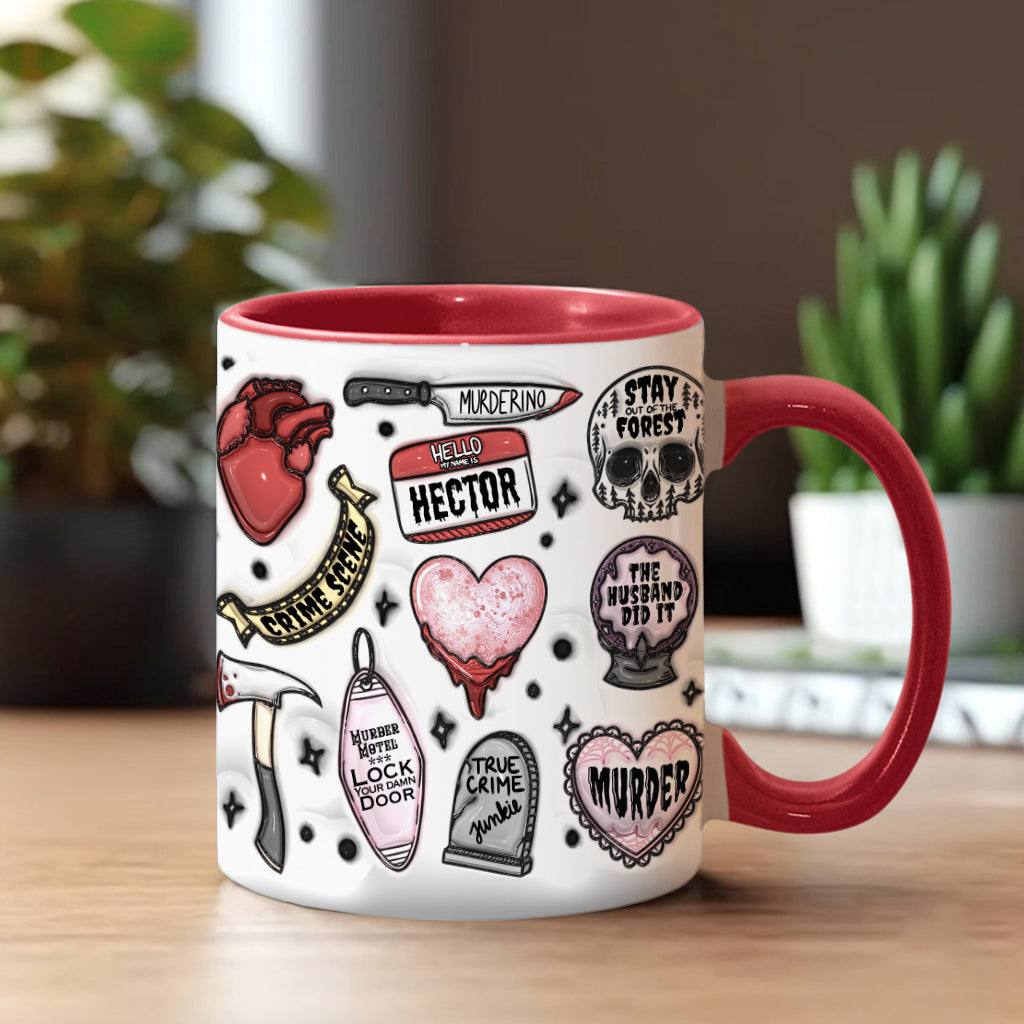 True Crime Junkie - Personalized Accent Mug