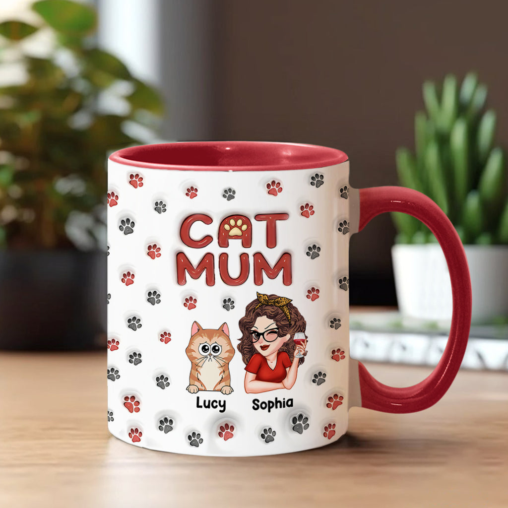 Fur Mama - Personalized Cat Accent Mug