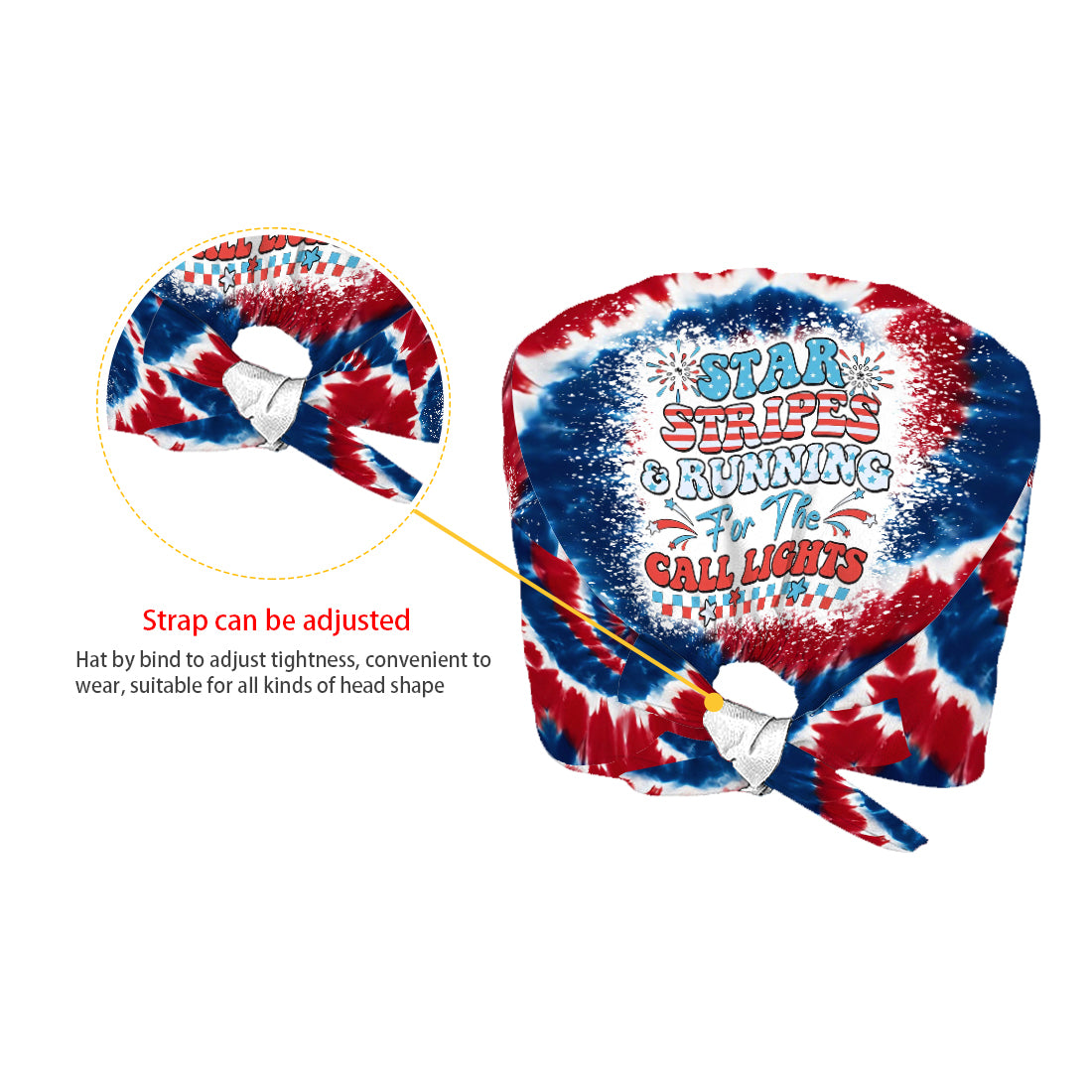 Nurse Life 4th Of July - Personalized Nurse Scrub Cap