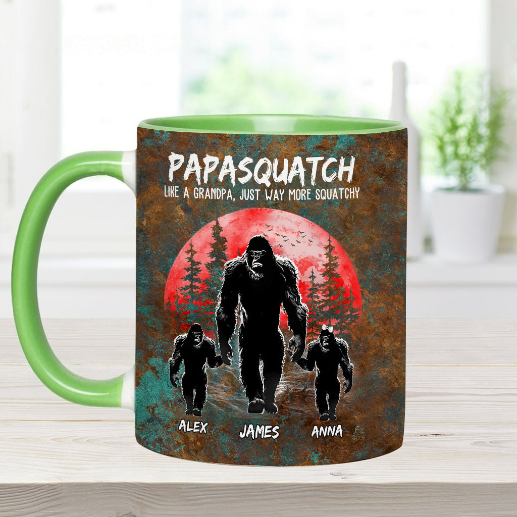 Grandpasquatch - Personalized Father Accent Mug
