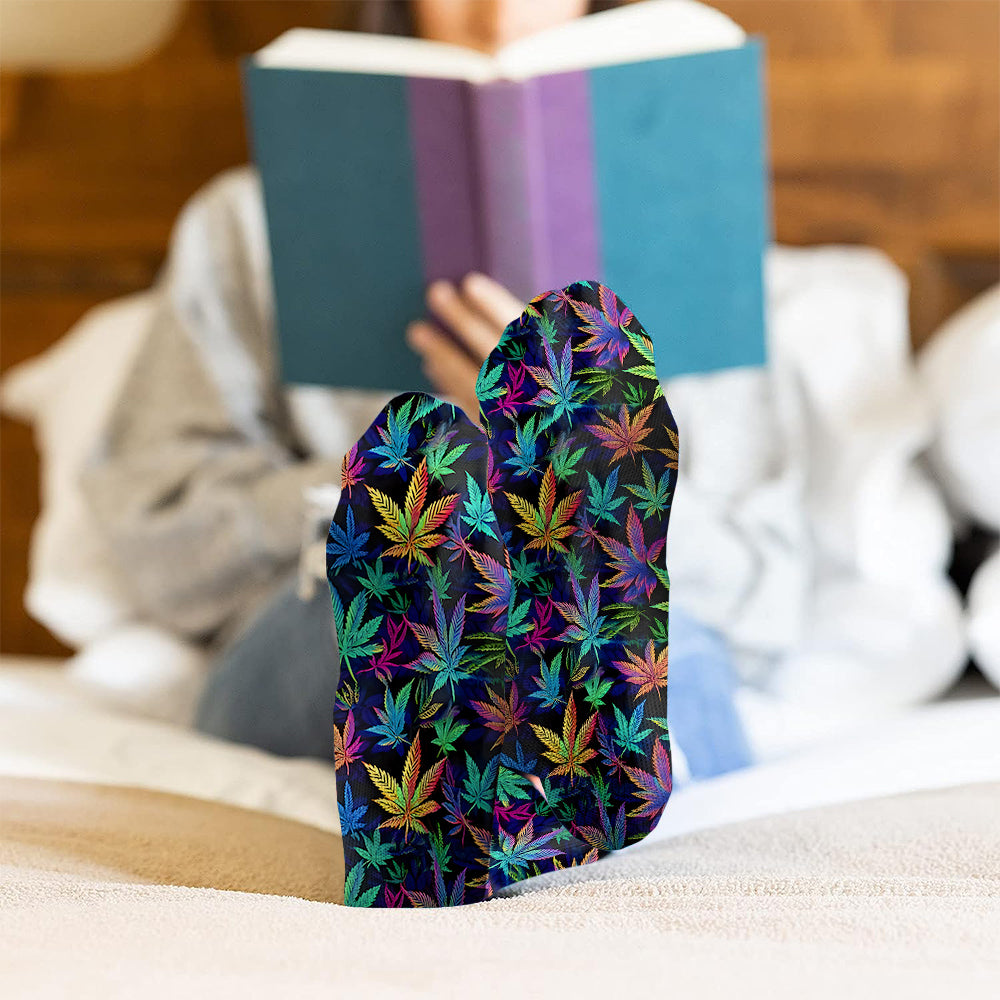 Irgendwo ist es 420 – Bunte Marihuana-Socken – Personalisierte Weed-Socken
