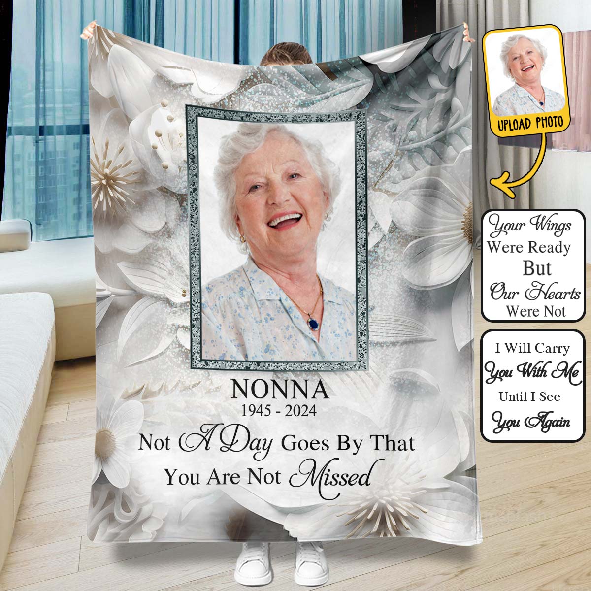 I'm Always With You - Personalized Memorial Blanket