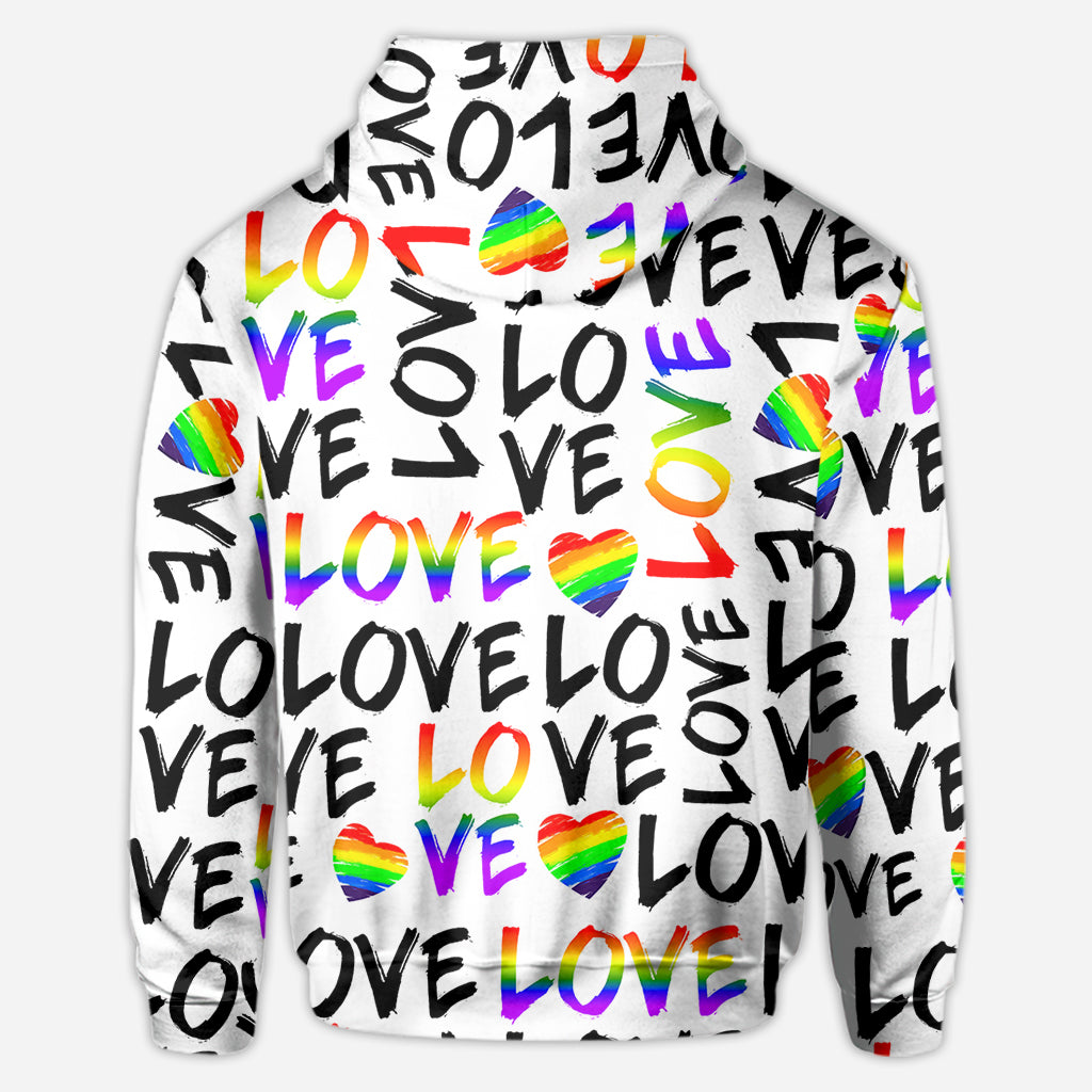 L'amour c'est l'amour - T-shirt personnalisé de soutien LGBT