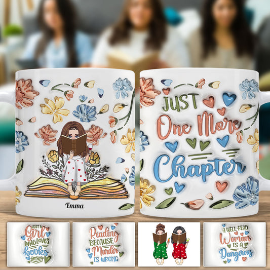 Mug personnalisé « Juste une fille qui aime les livres »