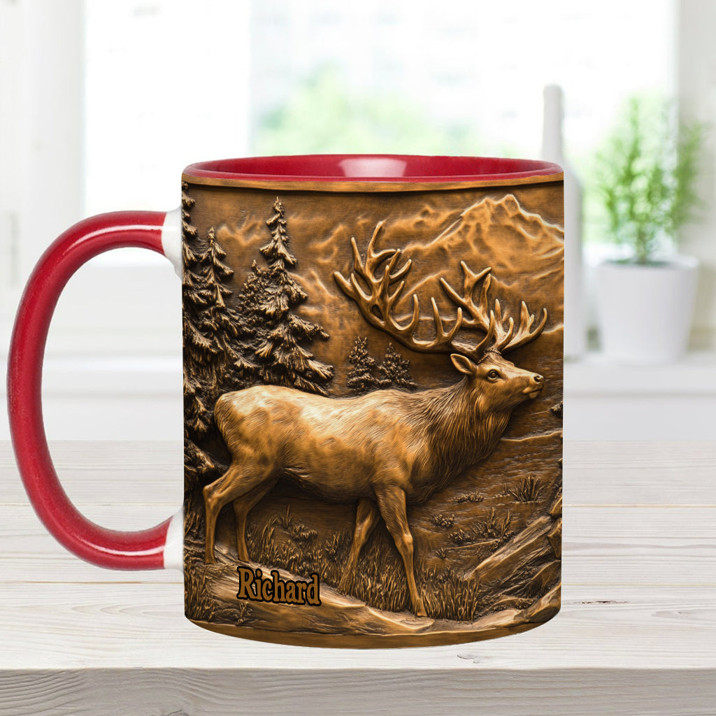 Mug personnalisé sur le thème de la chasse au cerf