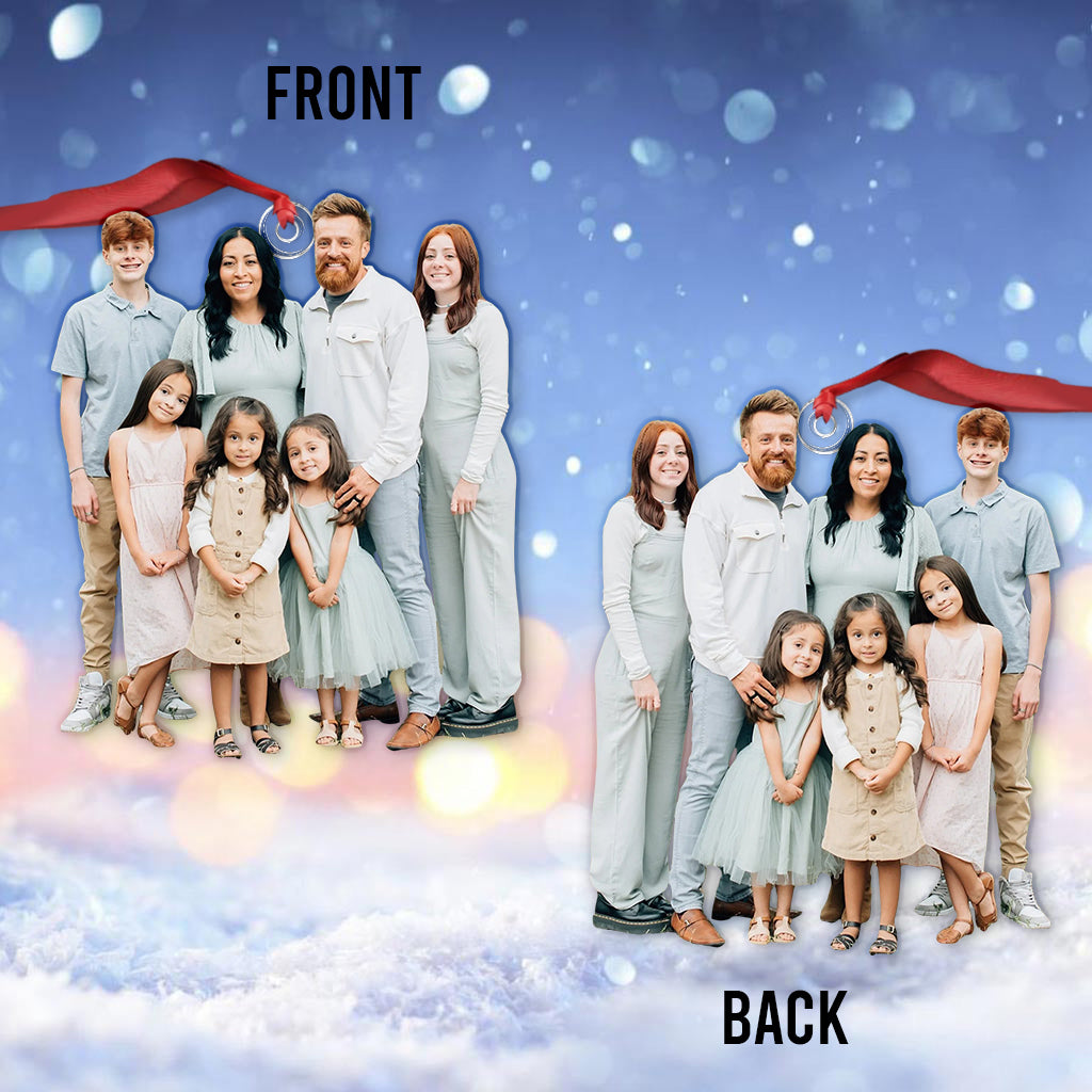 Ornement photo personnalisé - Ornement familial sur mesure