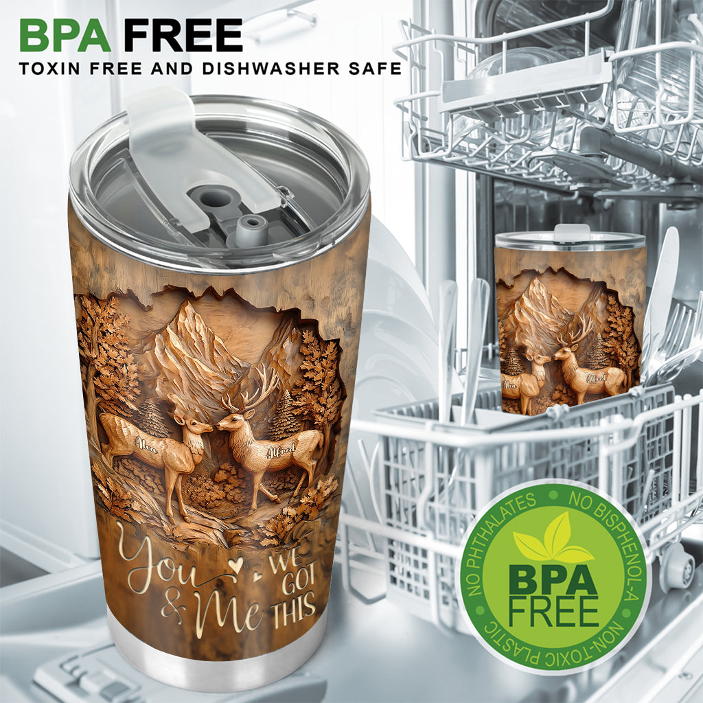 We Got This - Personalized Couple Tumbler