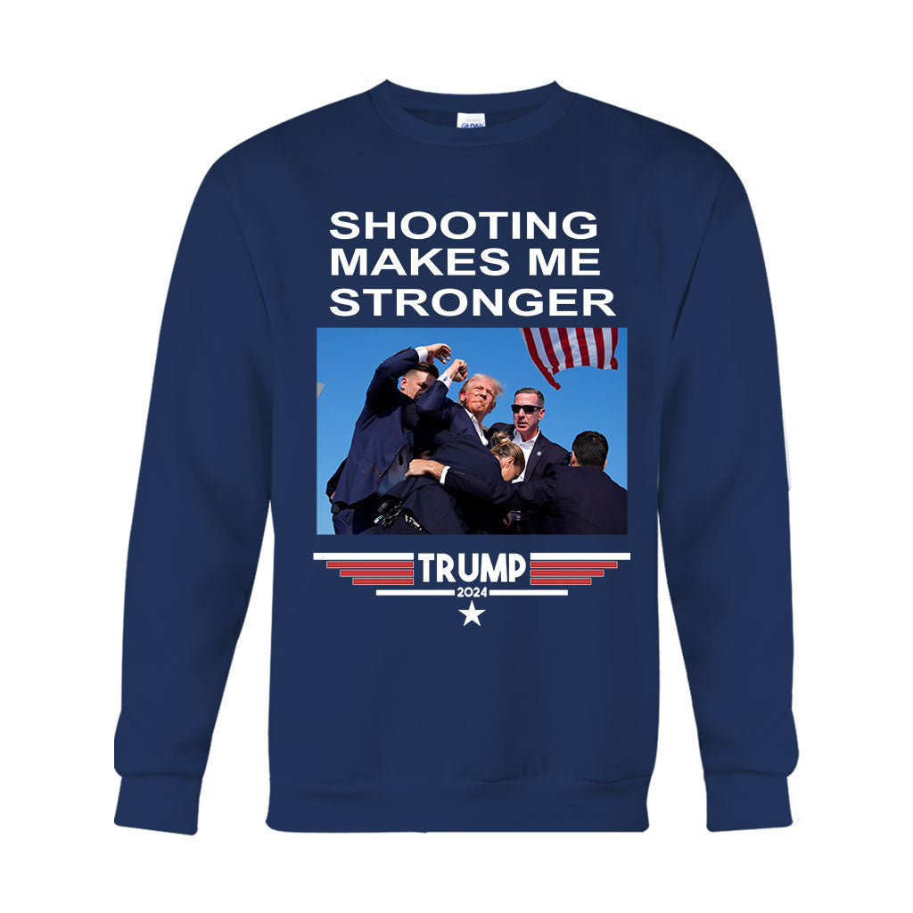 Schießen macht mich stärker – T-Shirt zur Präsidentschaftswahl 2024