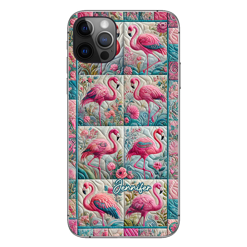 Vintage Flamingo - Personalized Flamingo Phone Case