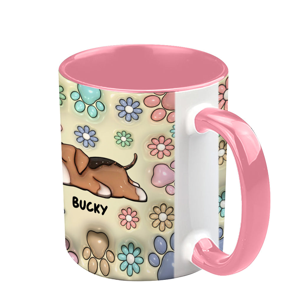 Hundemama, Hundepapa – personalisierte Tasse mit Hundemotiv