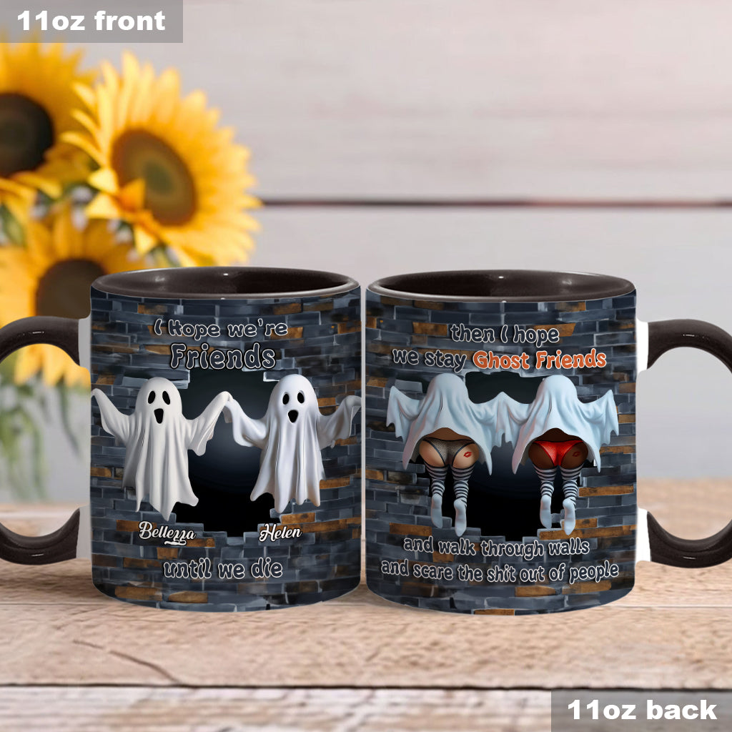 Ghost Friends - Personalized Bestie Accent Mug