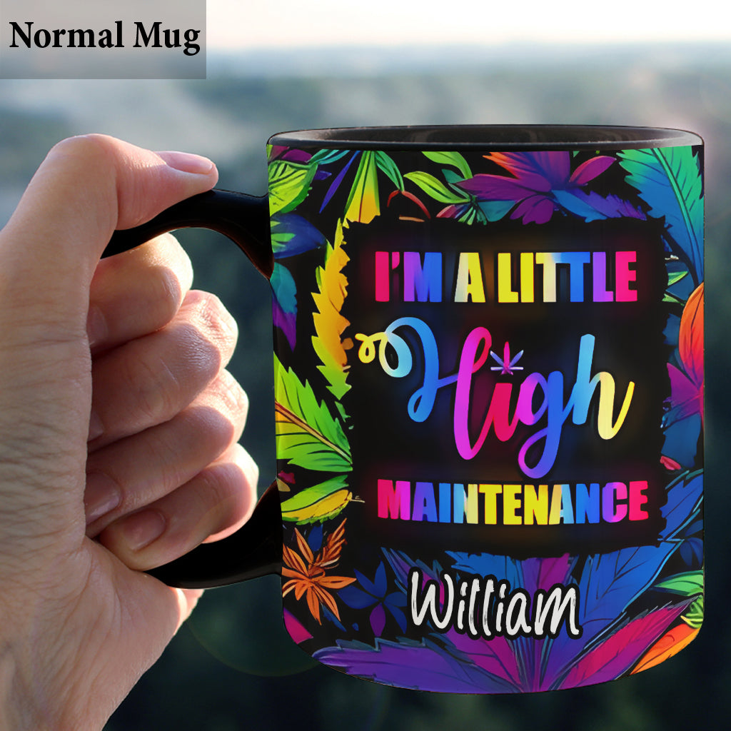 Je suis un peu exigeant(e) - Mug personnalisé pour les amateurs de cannabis