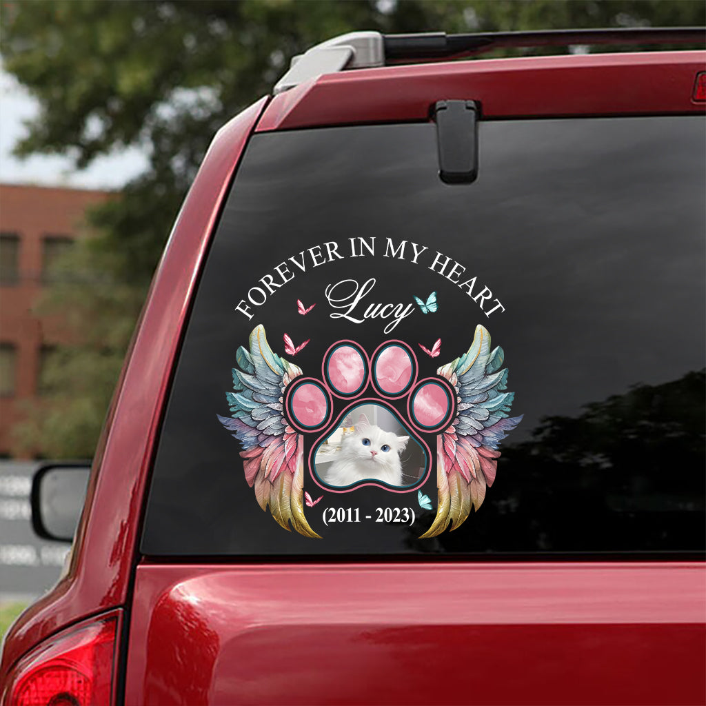 Forever In My Heart - Personalized Dog Decal Die Cut