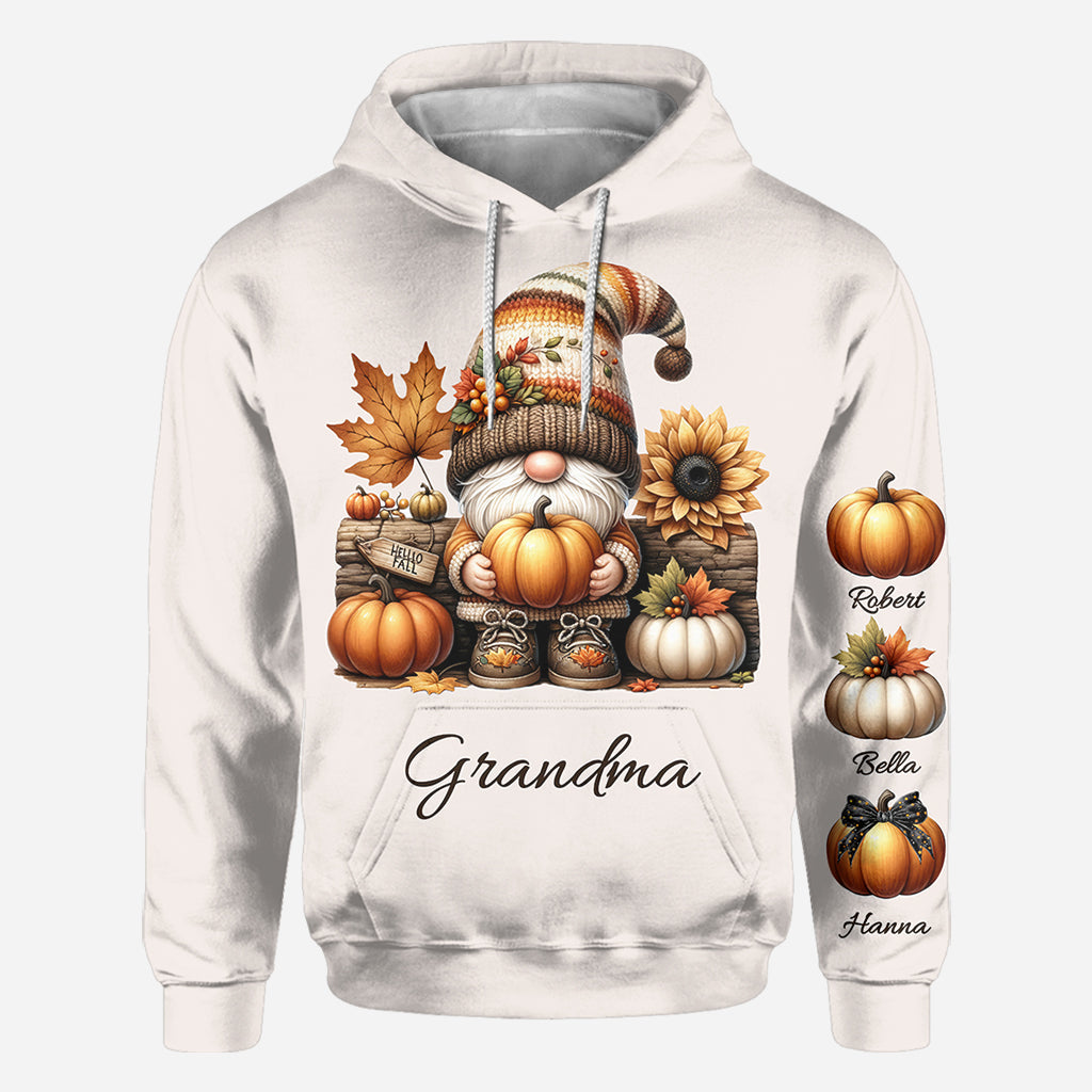 Grandma's Little Pumpkins - Personalized Grandma All Over Shirt