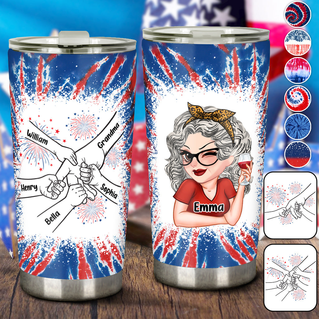 Grandma's Life 4th Of July - Personalized Grandma Tumbler