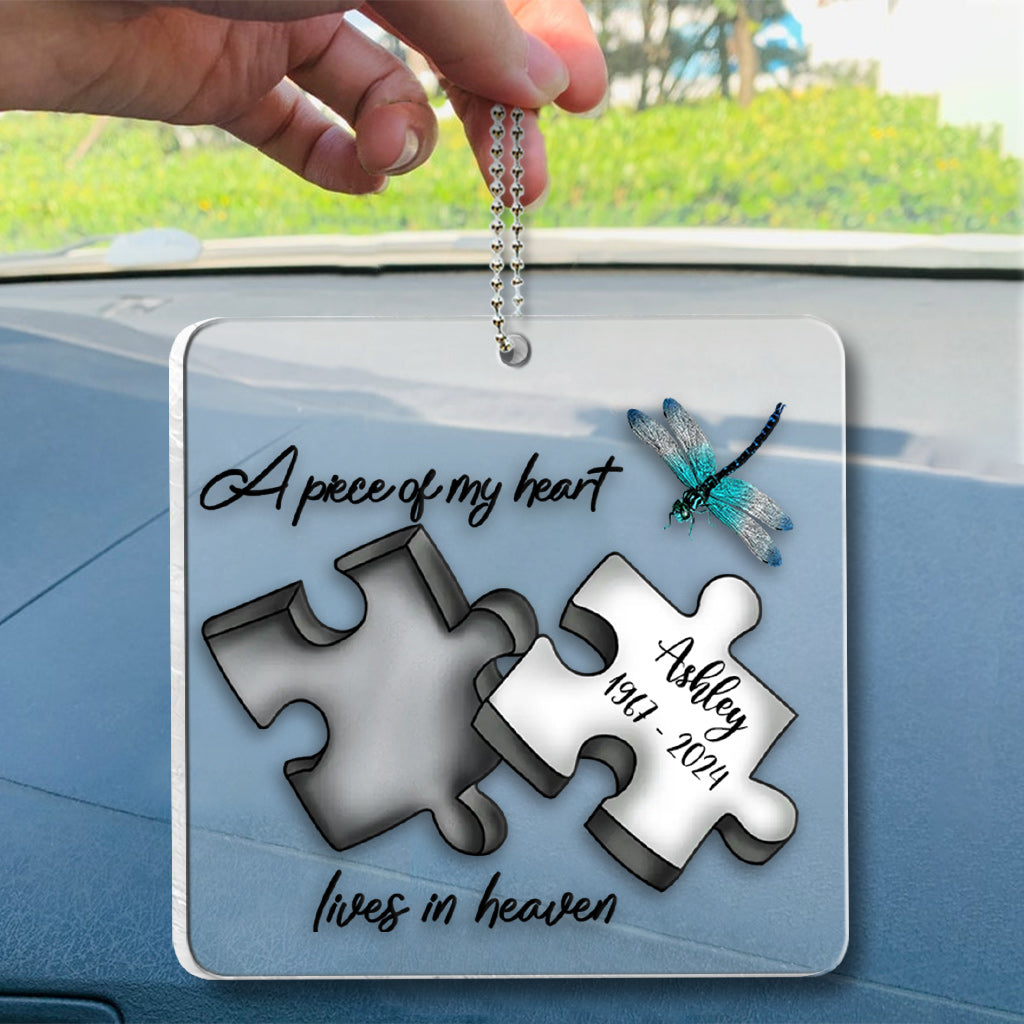 Memorial Butterfly Dragonfly Heaven Feather - Personalized Memorial Transparent Keychain