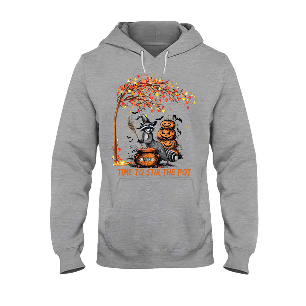 Time To Stir Witch Brew - Personalized Raccoon T-shirt And Hoodie