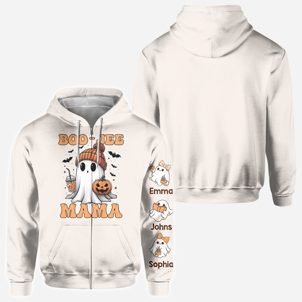 Halloween Boo Jee Mama - Personalized Mother All Over Shirt