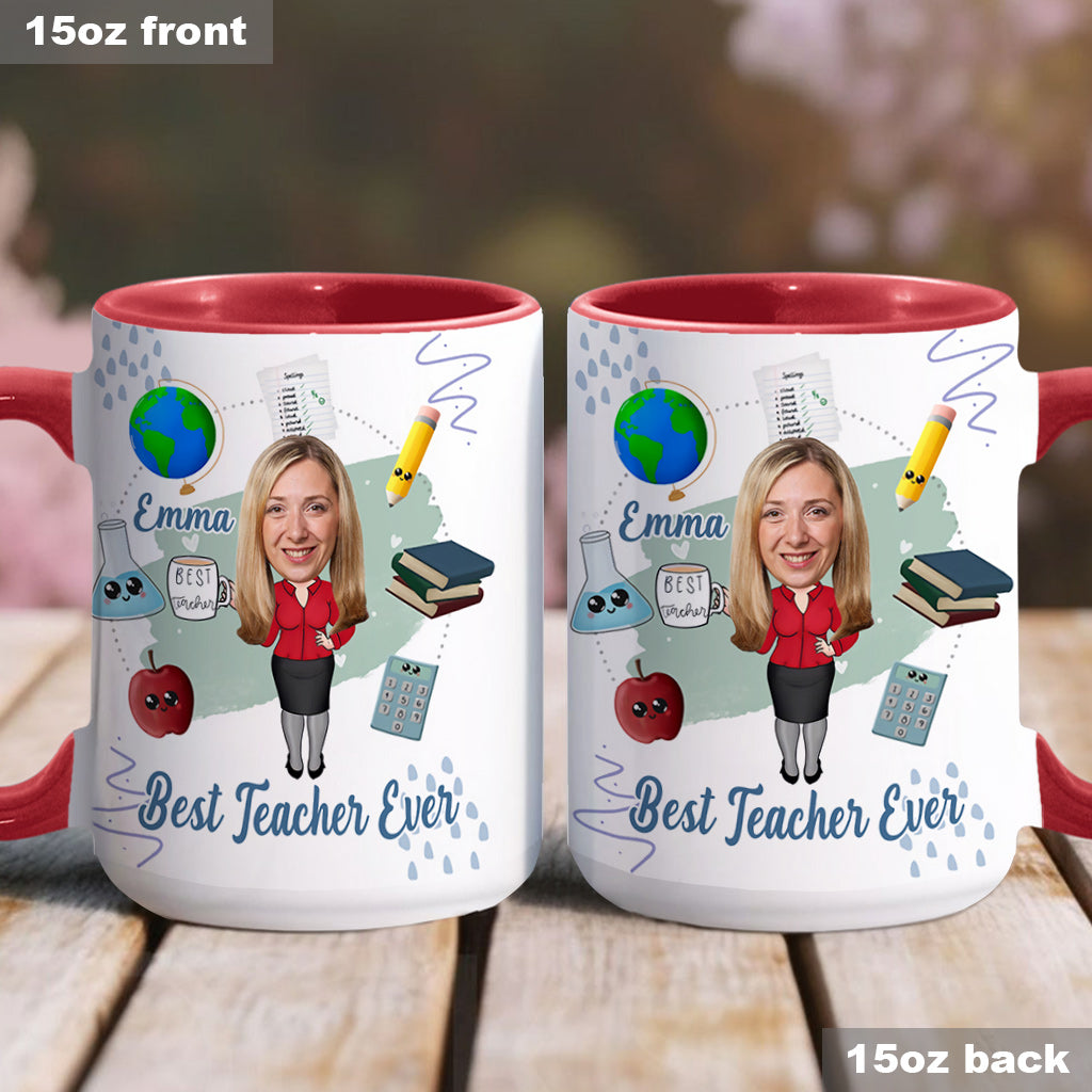 Bester Lehrer aller Zeiten - Personalisierte Tasse mit Lehrermotiv