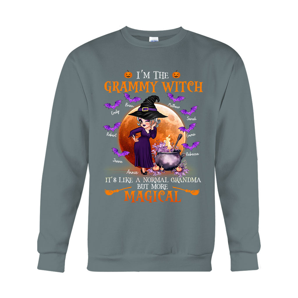 Grandma Witch Like A Normal Grandma But More Magical - Personalized Grandma T-shirt And Hoodie