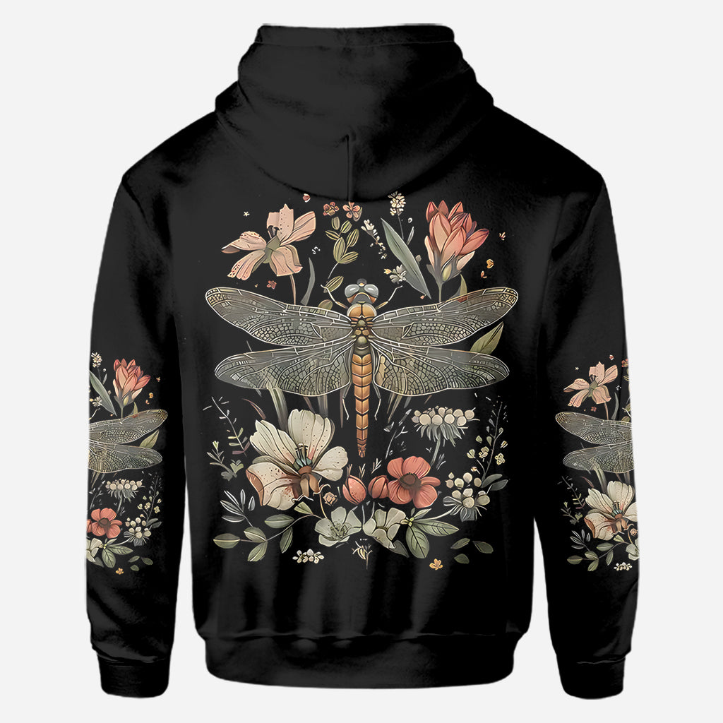 Libelle & Blumen - Personalisiertes Libellen-Shirt