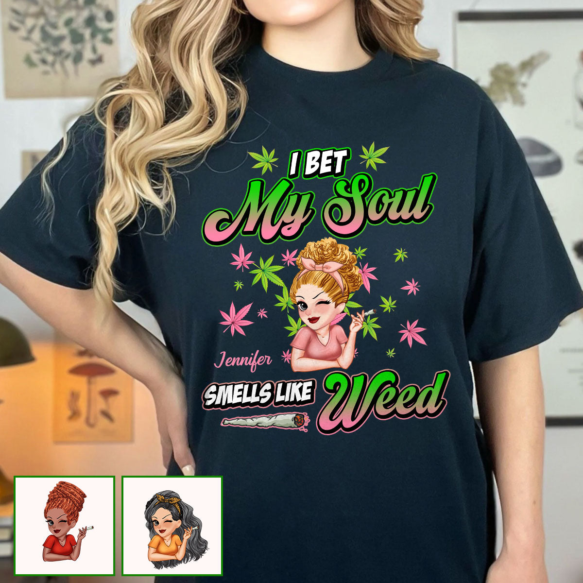 Ich wette, meine Seele riecht nach Gras – Personalisiertes Gras-T-Shirt und Hoodie