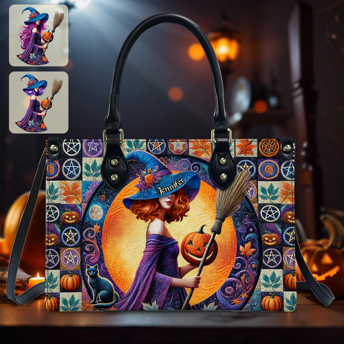 Beautiful Witch - Personalized Witch Leather Handbag