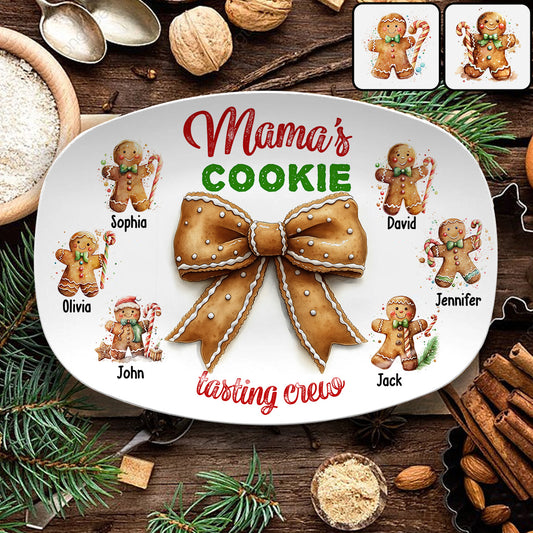 Grandma's Cookie Tasting Crew - Personalized Mother Plate