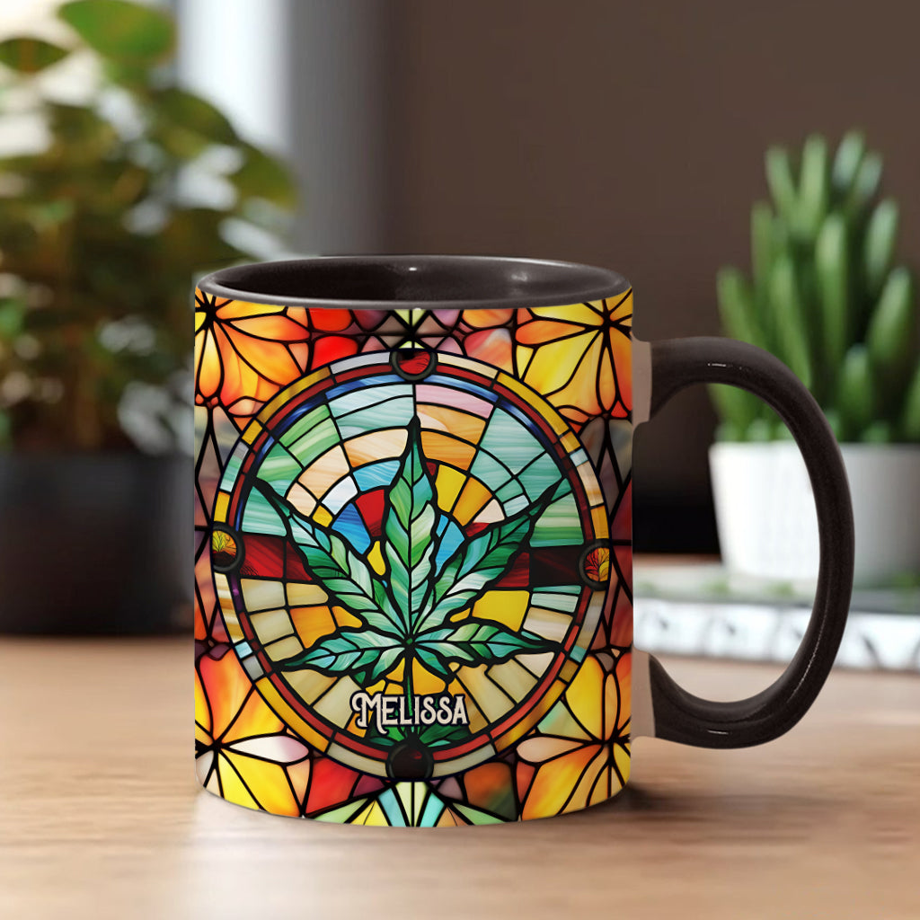 Il est 420 quelque part - Mug personnalisé avec une touche cannabis