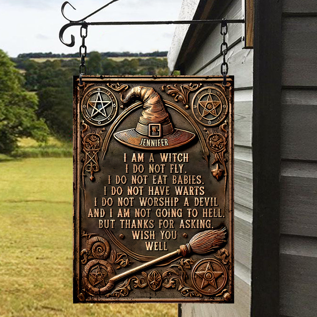 I'm A Witch - Personalized Witch Rectangle Metal Sign