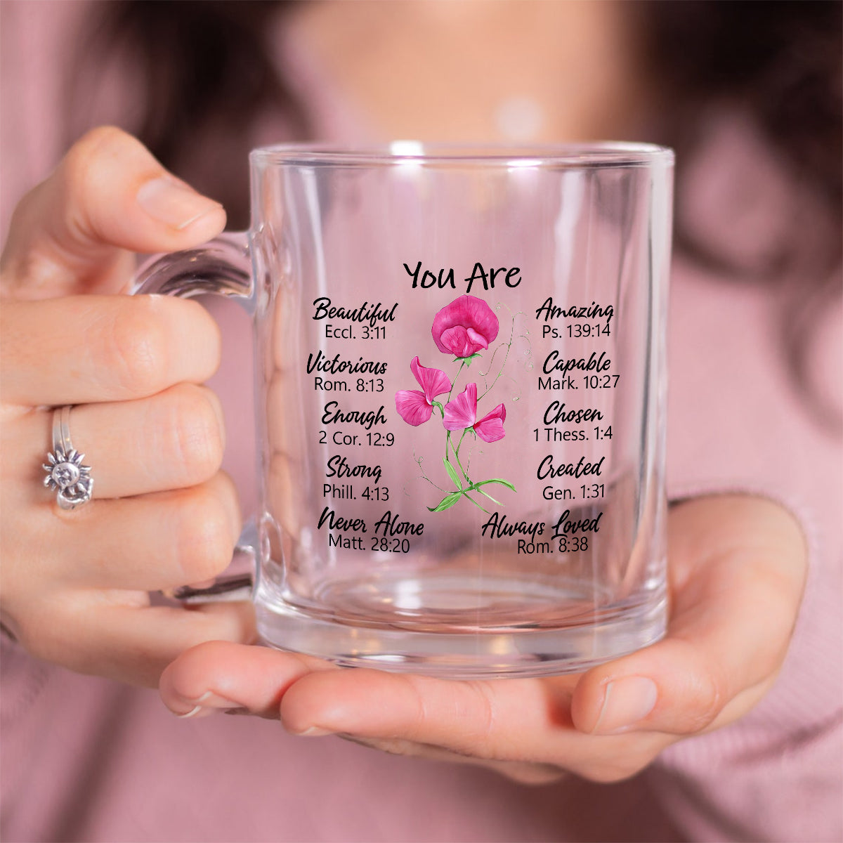 Tu es magnifique - Mug en verre personnalisé