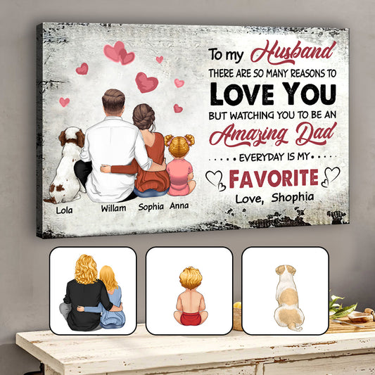 There Are So Many Reasons To Love You - Personalized Couple Canvas And Poster