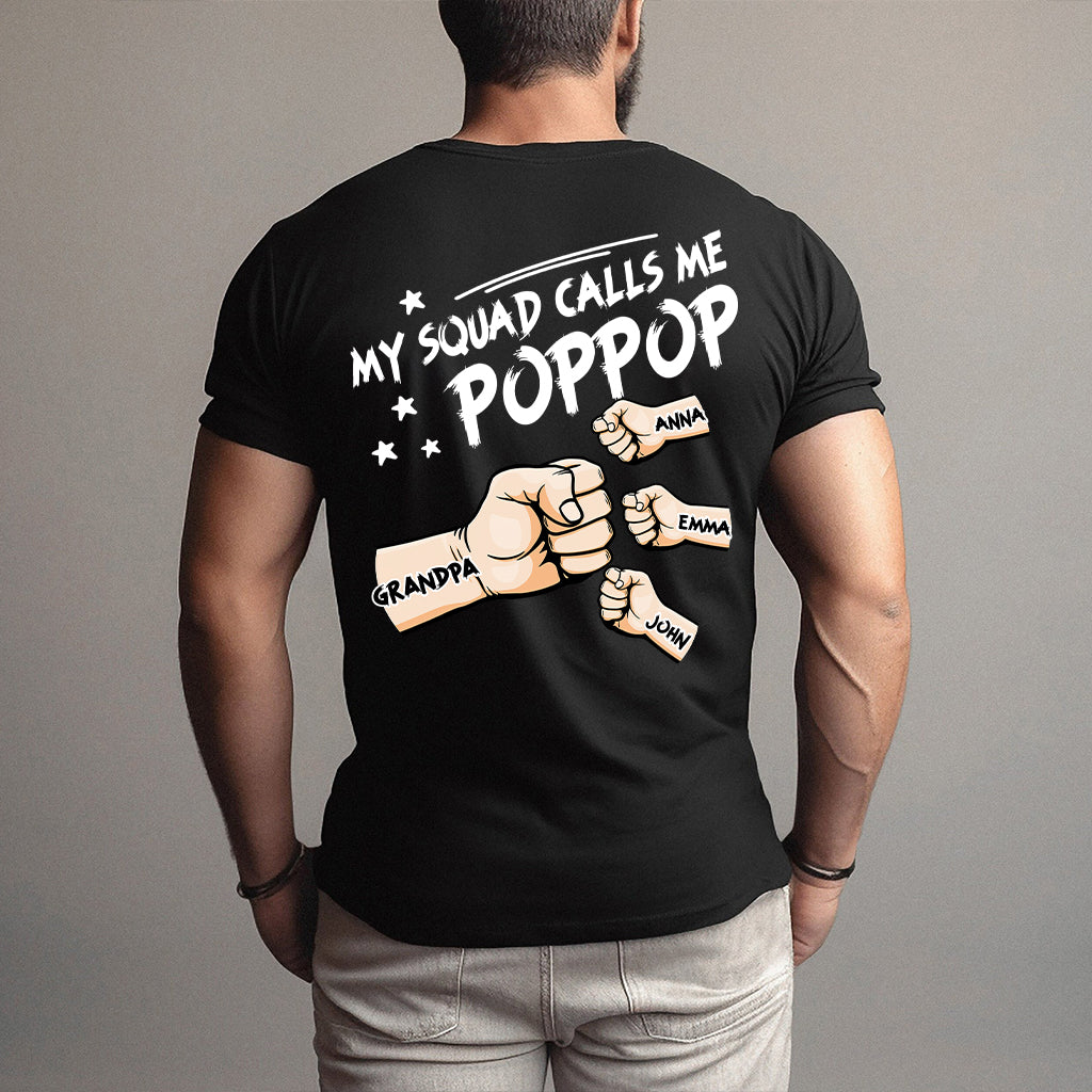 My Squad Calls Me Poppop - Personalized Grandpa T-shirt and Hoodie