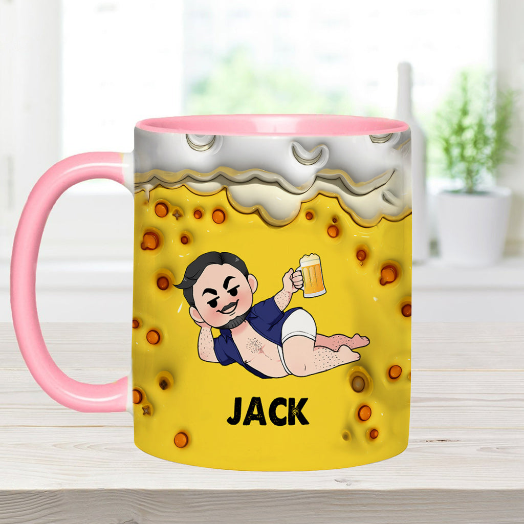 It's Not A Dad Bob It's A Fatherfigure - Personalized Father Accent Mug