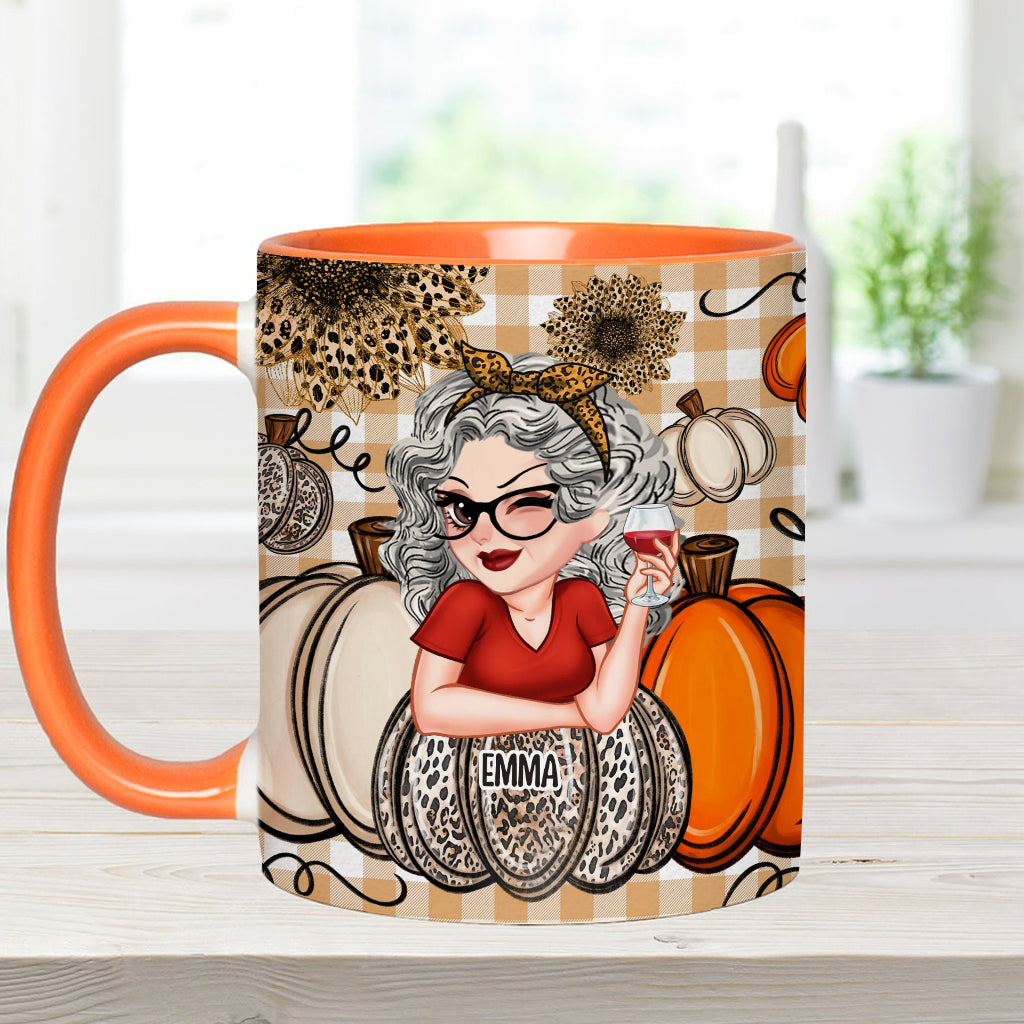 Grandma's Little Pumpkins Any Title - Personalized Grandma Accent Mug