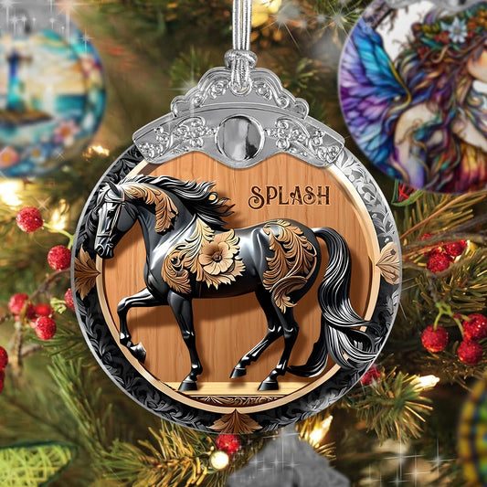 Beautiful Horse - Personalized Horse Vintage Ornament