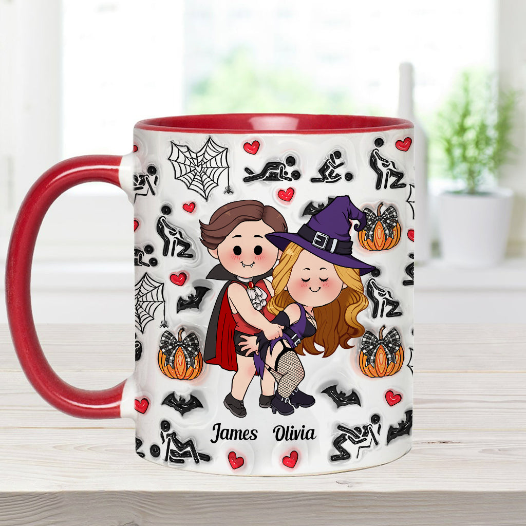 Till Death Do Us Part - Personalized Couple Accent Mug