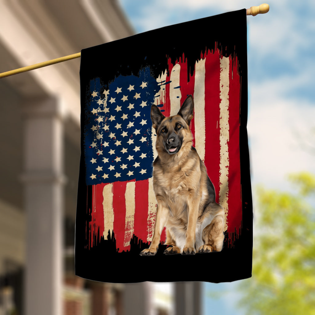 Welpenflagge - Personalisierte Hundehüttenflagge
