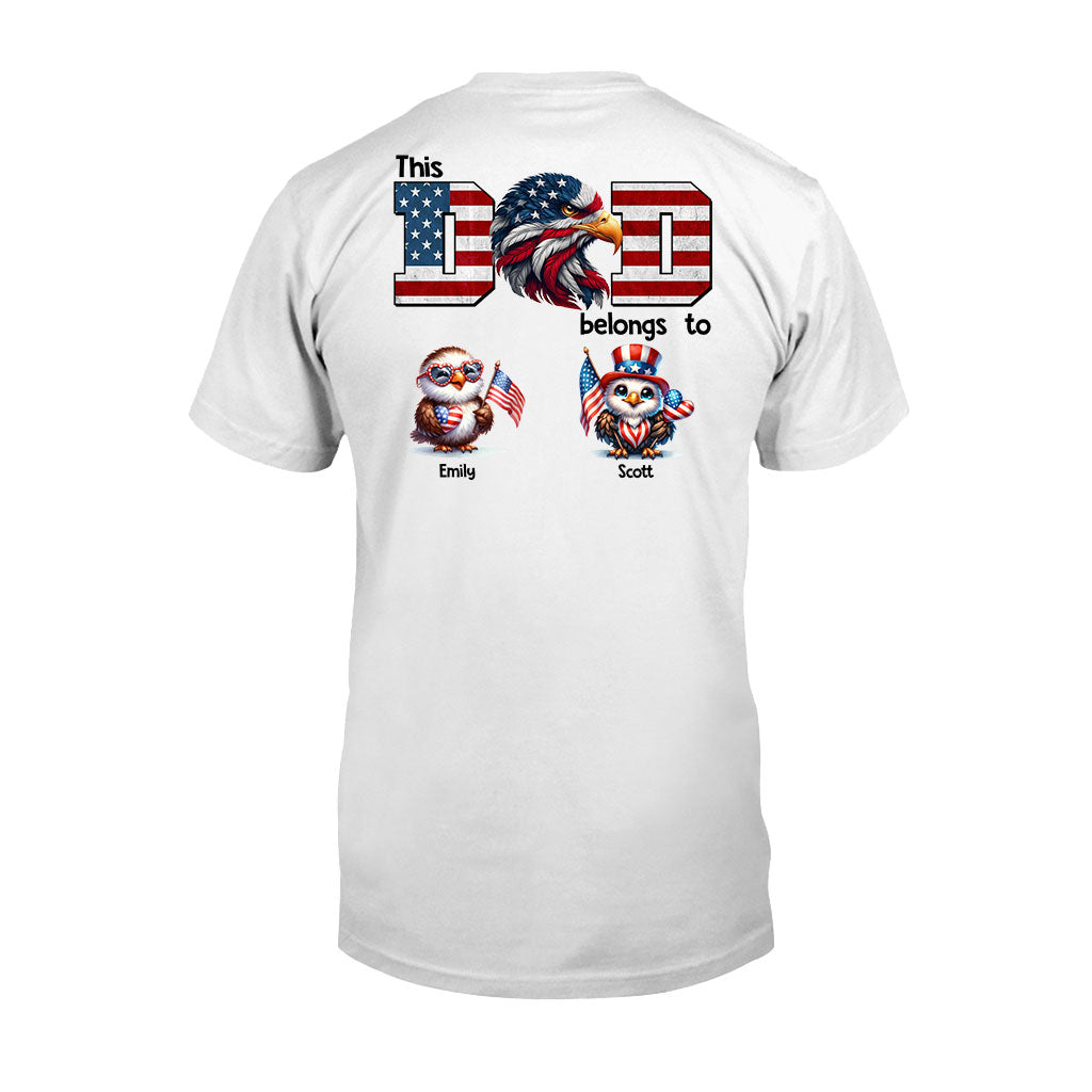 Eagle Dad Papa - Personalized Father T-shirt and Hoodie