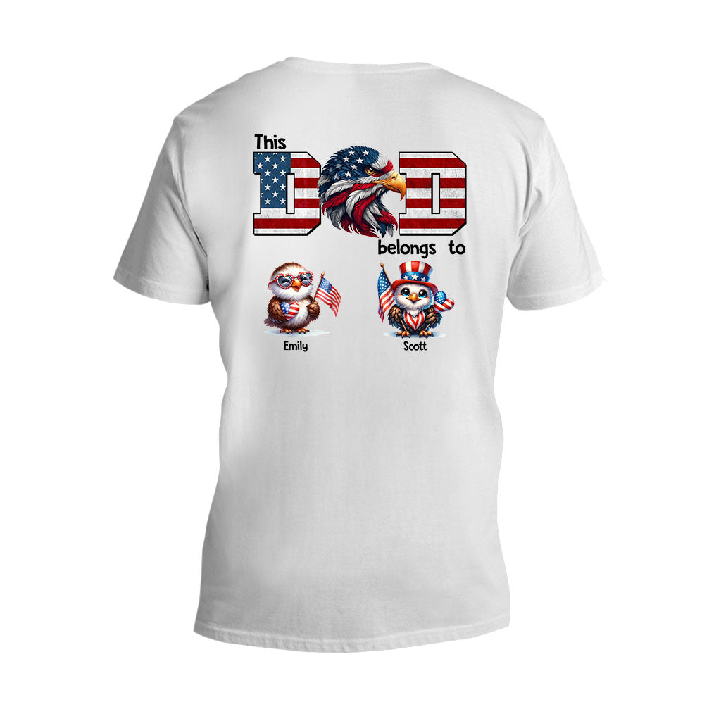 Eagle Dad Papa - Personalized Father T-shirt and Hoodie