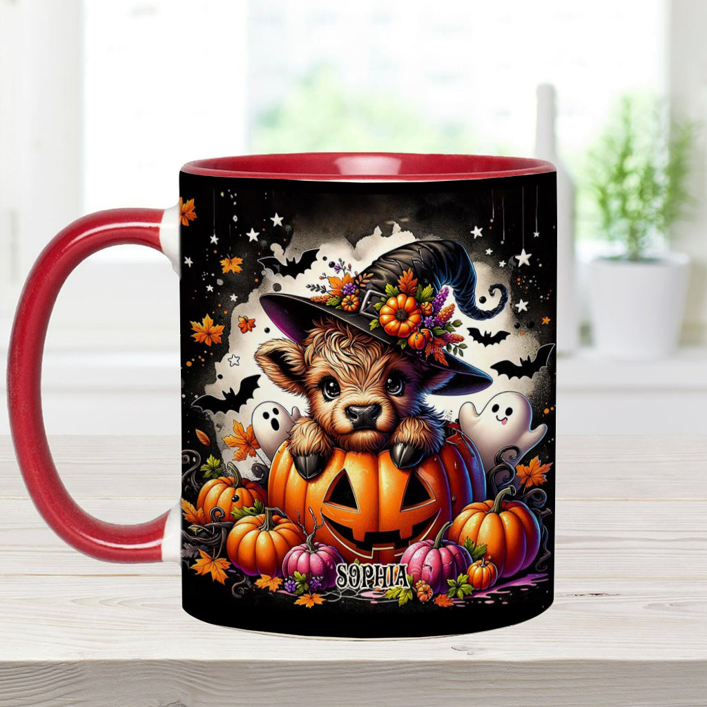 Spooky Little Baby Cow - Personalized Accent Mug
