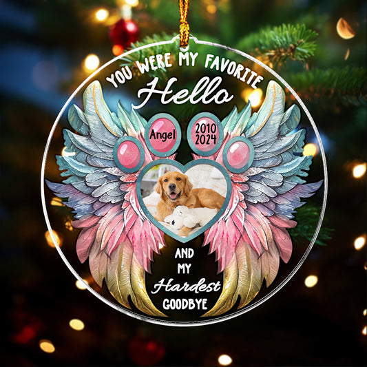 Du warst mein Liebling, mein schwerster Abschied – personalisierter Hunde-Anhänger in individueller Form
